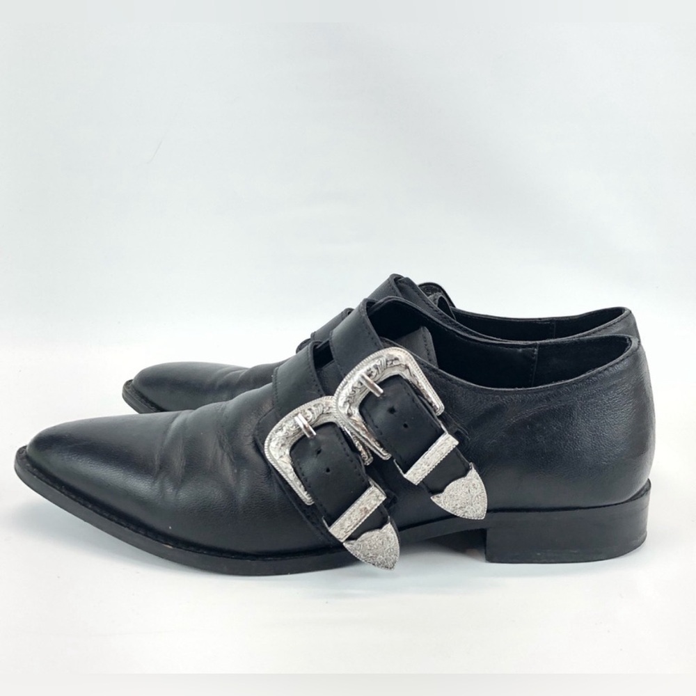 Little Burgundy Black shoes with buckles